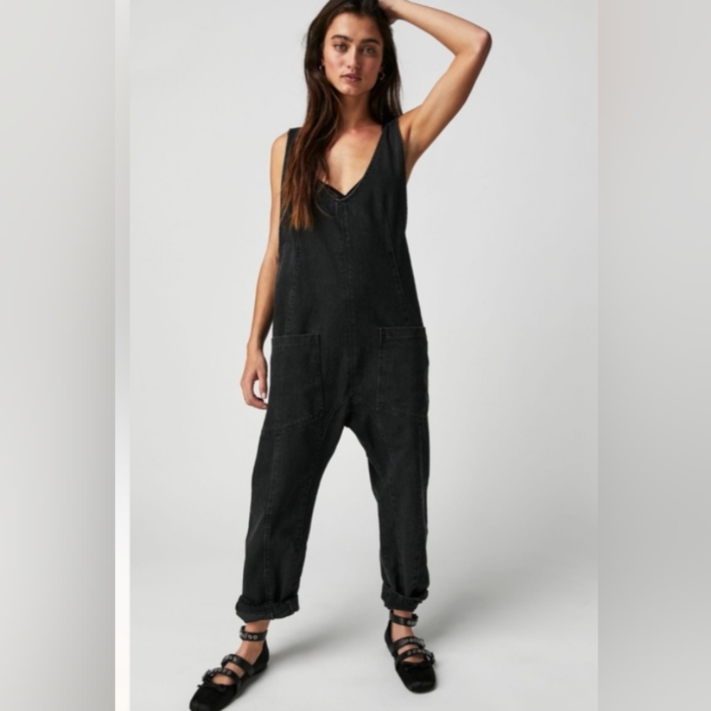 We The Free • HIGH ROLLER overalls/jumpsuit in mineral black